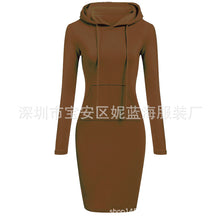 Load image into Gallery viewer, Women's Hoodie Pocket Long Sleeve Dress