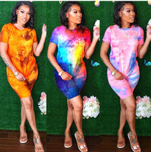 Load image into Gallery viewer, Fashion Casual Two-piece Tie-dye Printed Suit