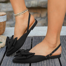 Load image into Gallery viewer, Ladies Shoes Closed Toe Women's Sandals Fashion Daily Summer Plus Size Butterfly-knot Slingbacks Flat Sandals Plus Size