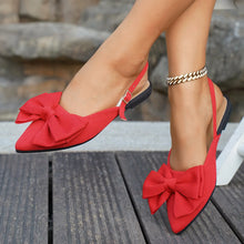 Load image into Gallery viewer, Ladies Shoes Closed Toe Women's Sandals Fashion Daily Summer Plus Size Butterfly-knot Slingbacks Flat Sandals Plus Size