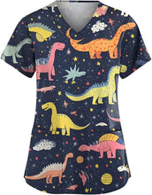 Load image into Gallery viewer, Women's Animal Print Top Short Sleeve