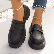 Load image into Gallery viewer, Foreign Trade Large Size Loafers for Women 2025 Spring New Flats National Style Heightening Platform Shoes Lazy One-Legged Women's Shoes