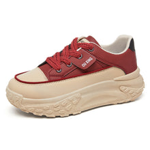 Load image into Gallery viewer, Women's Shoes with Thick Soles and Height-Increasing Shoes, New Trendy Versatile Canvas Shoes, Shallow Fashion Shoes, Women's Lace-Up Comfortable Shoes