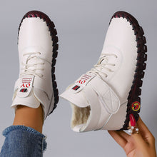 Load image into Gallery viewer, Cross-Border Popular Women's Shoes Fleece-Lined Warm High-Top Cotton Shoes Winter Hand-Stitched Mom's Shoes Amazon Soft Sole Flat Bottom