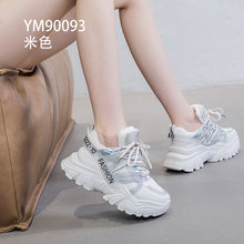 Load image into Gallery viewer, 2026 Spring and Autumn Style Dad Shoes, Internet Celebrity Rhinestone Breathable Genuine Leather Shoes for Petite People, Popular Purple Thick-Soled Sports Shoes, Trendy on Instagram