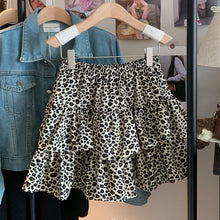 Load image into Gallery viewer, Elastic High-Waisted Leopard Print Cake Skirt for Women 2024 Autum New Retro Style Versatile Fashion Puffy Skirt Trend