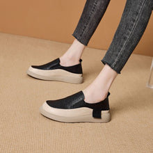 Load image into Gallery viewer, Genuine Leather Cut Out Breathable Loafers for Women 2025 Summer New Flats Casual Shoes Slip-On Slip-On Shoes