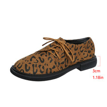 Load image into Gallery viewer, Ladies shoes 2024 spring and autumn new European and American foreign trade plus size round head lace-up fashion shoes wholesale