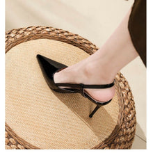 Load image into Gallery viewer, French-Style Exquisite Nude High-Heeled Shoes for Women, 2026 New Model, Patent Leather Pointed Toe Versatile Slip-On Elegant Closed-Toe Shoes
