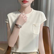 Load image into Gallery viewer, Mercerized Cotton Pocket T-Shirt