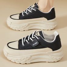 Load image into Gallery viewer, Women's Shoes with Thick Soles and Height-Increasing Shoes, New Trendy Versatile Canvas Shoes, Shallow Fashion Shoes, Women's Lace-Up Comfortable Shoes