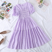 Load image into Gallery viewer, Chiffon Short-sleeved Dress for Women New ins Sense Niche Mid-length French Douyin Slimming Look Skirt