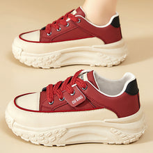 Load image into Gallery viewer, Women's Shoes with Thick Soles and Height-Increasing Shoes, New Trendy Versatile Canvas Shoes, Shallow Fashion Shoes, Women's Lace-Up Comfortable Shoes