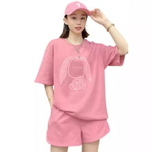 Load image into Gallery viewer, 2024 summer new ladies sportswear suit casual fashion short sleeve two-piece small fashionable