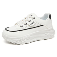 Load image into Gallery viewer, Women's Shoes with Thick Soles and Height-Increasing Shoes, New Trendy Versatile Canvas Shoes, Shallow Fashion Shoes, Women's Lace-Up Comfortable Shoes
