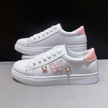 Load image into Gallery viewer, White Shoes Women's 2025 Spring and Summer New Lace-up Casual Women's Board Shoes Soft Sole All-match Running Shoes Women's Single-layer Shoes Student Shoes