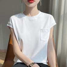 Load image into Gallery viewer, Mercerized Cotton Pocket T-Shirt