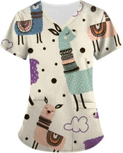 Load image into Gallery viewer, Women's Animal Print Top Short Sleeve