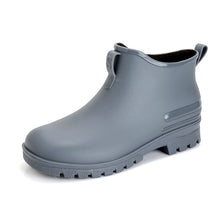Load image into Gallery viewer, Cross-border Japanese Rain Shoes Women's Adult Non-slip Short Rain Boots Kitchen Work Waterproof Platform fleece-lined Water Shoes Women
