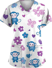 Load image into Gallery viewer, Women's Animal Print Top Short Sleeve