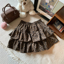 Load image into Gallery viewer, Elastic High-Waisted Leopard Print Cake Skirt for Women 2024 Autum New Retro Style Versatile Fashion Puffy Skirt Trend