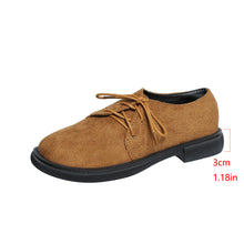 Load image into Gallery viewer, Ladies shoes 2024 spring and autumn new European and American foreign trade plus size round head lace-up fashion shoes wholesale