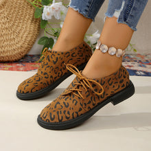 Load image into Gallery viewer, Ladies shoes 2024 spring and autumn new European and American foreign trade plus size round head lace-up fashion shoes wholesale