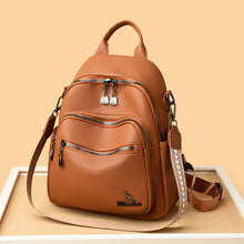 Load image into Gallery viewer, 2025 female Korean fashion new ladies backpack European and American trend simple versatile soft leather shoulder bag wholesale