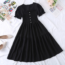 Load image into Gallery viewer, Chiffon Short-sleeved Dress for Women New ins Sense Niche Mid-length French Douyin Slimming Look Skirt