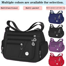 Load image into Gallery viewer, Women's Nylon Multi-Compartment Crossbody Bag