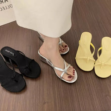 Load image into Gallery viewer, Summer Women Fashion Slippers Female Casual Clip Toe Wedges Heel Dress Slides Ladies Outdoor Beach Vacation Sandalias Shoes