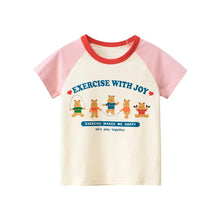 Load image into Gallery viewer, 2025 Summer 2-8 Years Kids Girl Shorts Sleeve T-shirts Printed Little Girl Top Baby Girl T Shirts Children Toddler Girl Clothes