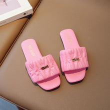 Load image into Gallery viewer, Summer Children's Shoes 2024 Children's flip-flops Women's Treasure candy-colored Princess flip-flops Girls' square toe slippers
