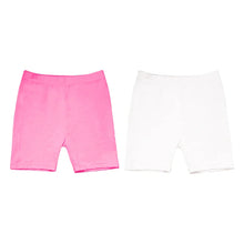Load image into Gallery viewer, 2Pcs Summer Solid Color Kids Leggings Girls Safety Shorts Cotton Leggings Girls' Beach Shorts Are Suitable For Children Age 2-13
