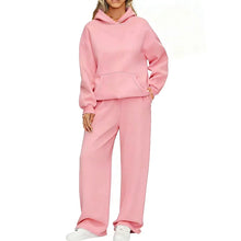 Load image into Gallery viewer, Women's Hoodie & Wide Leg Pants Two-Piece Tracksuit