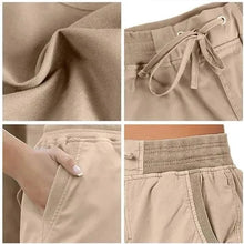 Load image into Gallery viewer, Summer Women Brand Printed High Waist Shorts Fashion Short Pants Female Work Wear Casual Loose Cargo Shorts