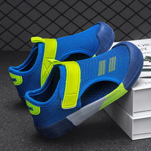 Load image into Gallery viewer, Toddler Baby Summer Shoes Breathable Anti-Slip Walking Sneakers for Kids Boys Casual Walking Shoes Size 23-36