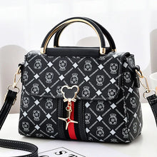 Load image into Gallery viewer, Women's Printed Monogram Leather Shoulder Bag