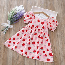 Load image into Gallery viewer, Girls' Love Print Casual Summer Dress