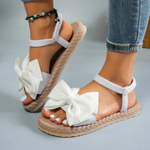 Load image into Gallery viewer, Women's Bow Tie Flat Beach Sandals