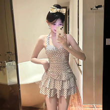 Load image into Gallery viewer, New High-end Popo Group Classic Bodian Cake Skirt, Slim Fit and Slimming One-piece Swimsuit for Women