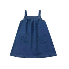 Load image into Gallery viewer, AP SS26 blue denim collection kids boys girls spring summer fashion jeans pleated skirt jumper shirt family clothing clothes