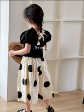 Load image into Gallery viewer, Summer Girls' Clothing Set Korean Edition Children's Clothing New Kids Baby Top Wide Leg Pants 2-piece Set