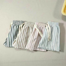 Load image into Gallery viewer, Children's Stripe Shorts Linen Cotton Toddler Kids Boys Girls Summer Casual Fifth Pants