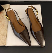 Load image into Gallery viewer, Women's Pointed Toe Slingback Dress Mule Pumps