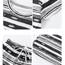 Load image into Gallery viewer, Children Clothes For Kids Girls 2026 Arrival Striped Short Sleeve Top And Bottom Clothing Suit School Outfit 5-14Y