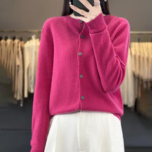 Load image into Gallery viewer, Women's Merino Wool Button Cardigan