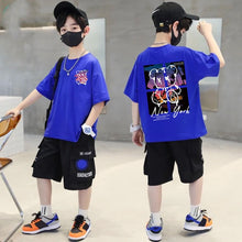 Load image into Gallery viewer, Korean Children's Clothes 2025 Summer Tops Art New York City Graphic T Shirts Cotton Baby Boys Short Sleeves Shirt Kids Clothes