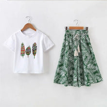 Load image into Gallery viewer, Summer 2023 Baby Girls Clothes Sets Outfits Kids Clothes Short Sleeve +Pants Children Clothing Set 3 4 5 6 7 8 9 10 11 12 Years