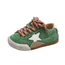 Load image into Gallery viewer, Kids' Leather Star Sneakers – Boys & Girls (EU 23–33)